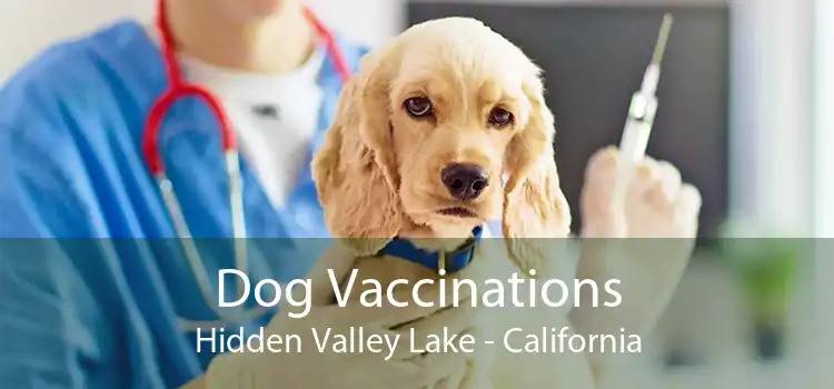 Dog Vaccinations Hidden Valley Lake - California