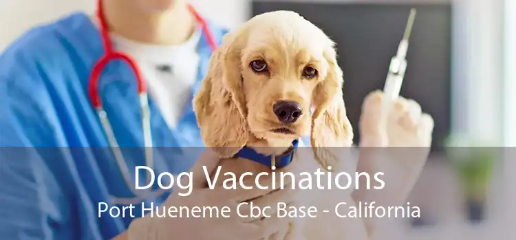 Dog Vaccinations Port Hueneme Cbc Base - California